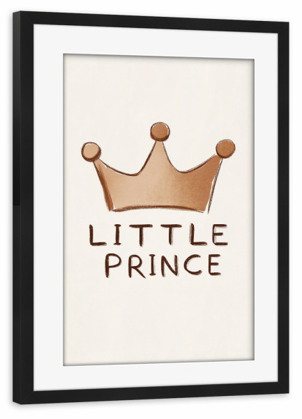 Poster mit Rahmen schwarz "Kleiner Prinz Liebe" artboxONE - Typografie,Für Kinder,Liebe