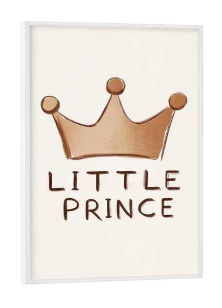 Poster mit weißem Rahmen "Kleiner Prinz Liebe" artboxONE - Typografie,Für Kinder,Liebe