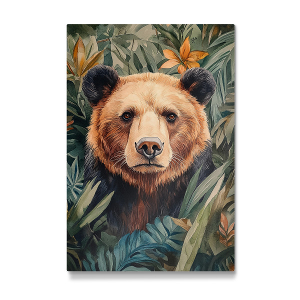 Galerie-Print "Bear Forest Leaves (matart)" 30x20 cm artboxONE