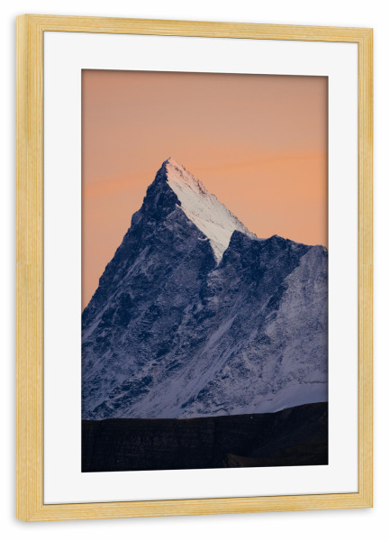 Poster mit Rahmen kiefer "Finsteraarhorn" artboxONE - Natur,Reise