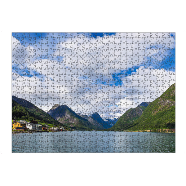 Puzzle Ravensburger "Berge am Fjærlandsfjord" artboxONE - Natur,Reise,Reise / Strand und Meer,Reise / Länder