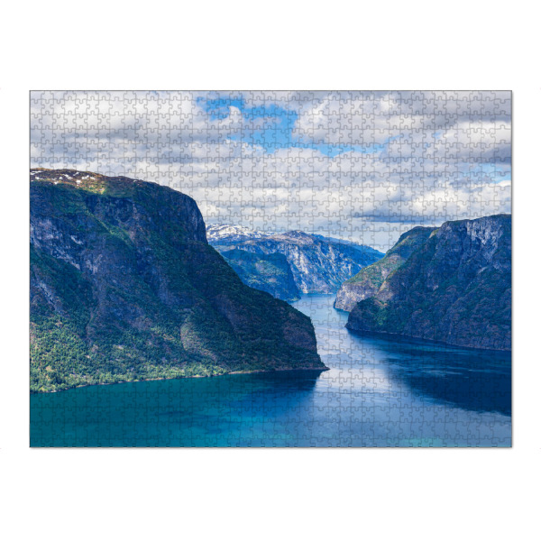 Puzzle Ravensburger "Am Aurlandsfjord in Norwegen" artboxONE - Natur,Reise,Reise / Strand und Meer,Reise / Länder