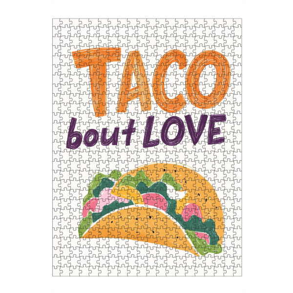 artboxONE Puzzle "Food "Taco 'Bout Love" artboxONE - Typografie,Liebe,Essen & Trinken / Obst & Gemüse