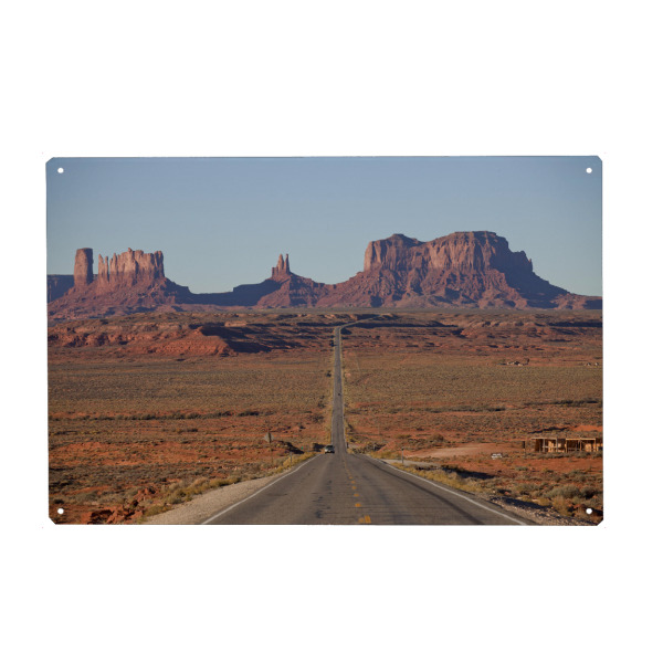 Holzbild "U.S. Route 163 Monument Valley" artboxONE - Reise - U.s.,Route 163,Monument valley,Navajo tribal park,Vereinigte staaten von amerika,Usa