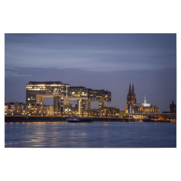 Poster "Köln in der Abenddämmerung" artboxONE - Städte / Köln,Architektur