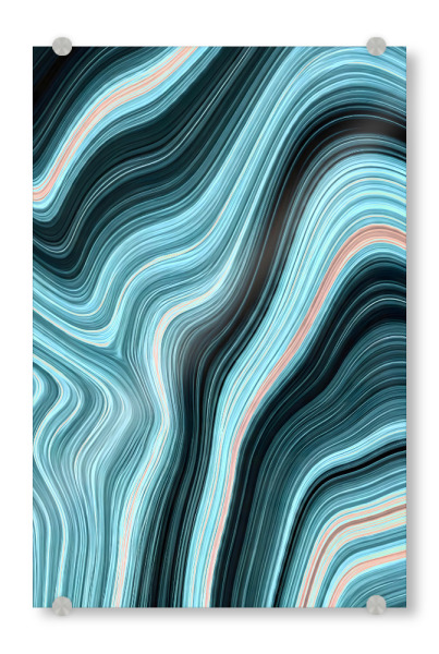 Acrylglasbild "Aquadrift" artboxONE - Abstrakt,Marmor