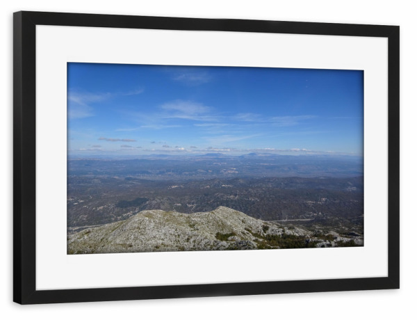Poster mit Rahmen schwarz "View from Biokovo NP to Bosnia" artboxONE - Natur,Reise,Reise / Länder