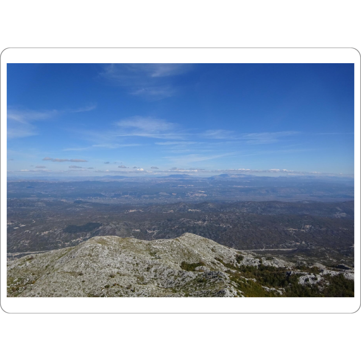 Tischset "View from Biokovo NP to Bosnia" artboxONE - Natur,Reise,Reise / Länder