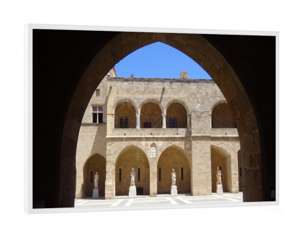 Poster mit weißem Rahmen "The Rhodos Palace" artboxONE - Städte,Reise,Architektur,Reise / Länder,Städte / Weitere