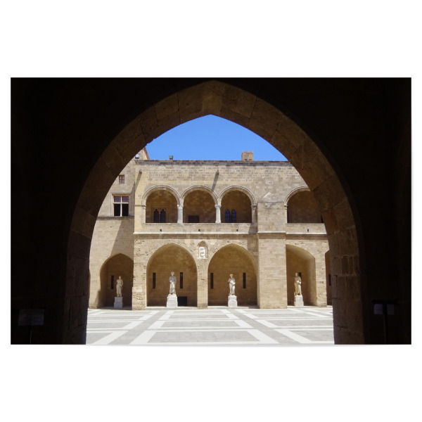 Poster "The Rhodos Palace" artboxONE - Städte,Reise,Architektur,Reise / Länder,Städte / Weitere