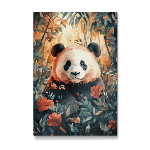 Galerie-Print "Panda Forest Flowers (matart)" 30x20 cm artboxONE