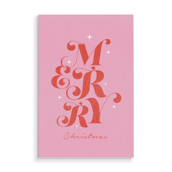 Holzbild "Merry Christmassssss" artboxONE - Typografie,Essen & Trinken,Menschen,Weihnachten,Buchstaben / C