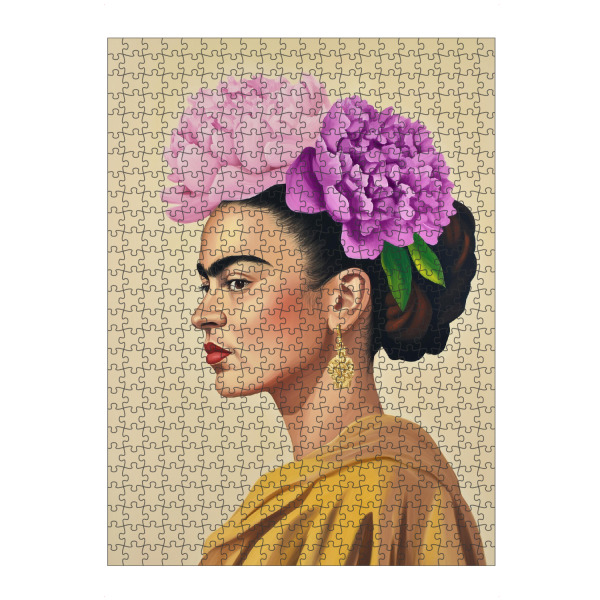 Puzzle Ravensburger "Ikonische Blüten Frida" artboxONE - Floral,Menschen,Fashion