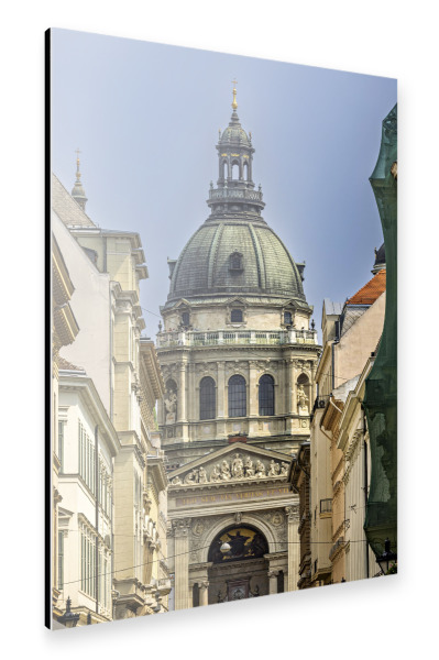 Alu-Dibond "Der Stephansdom in Budapest" 30x20 cm artboxONE