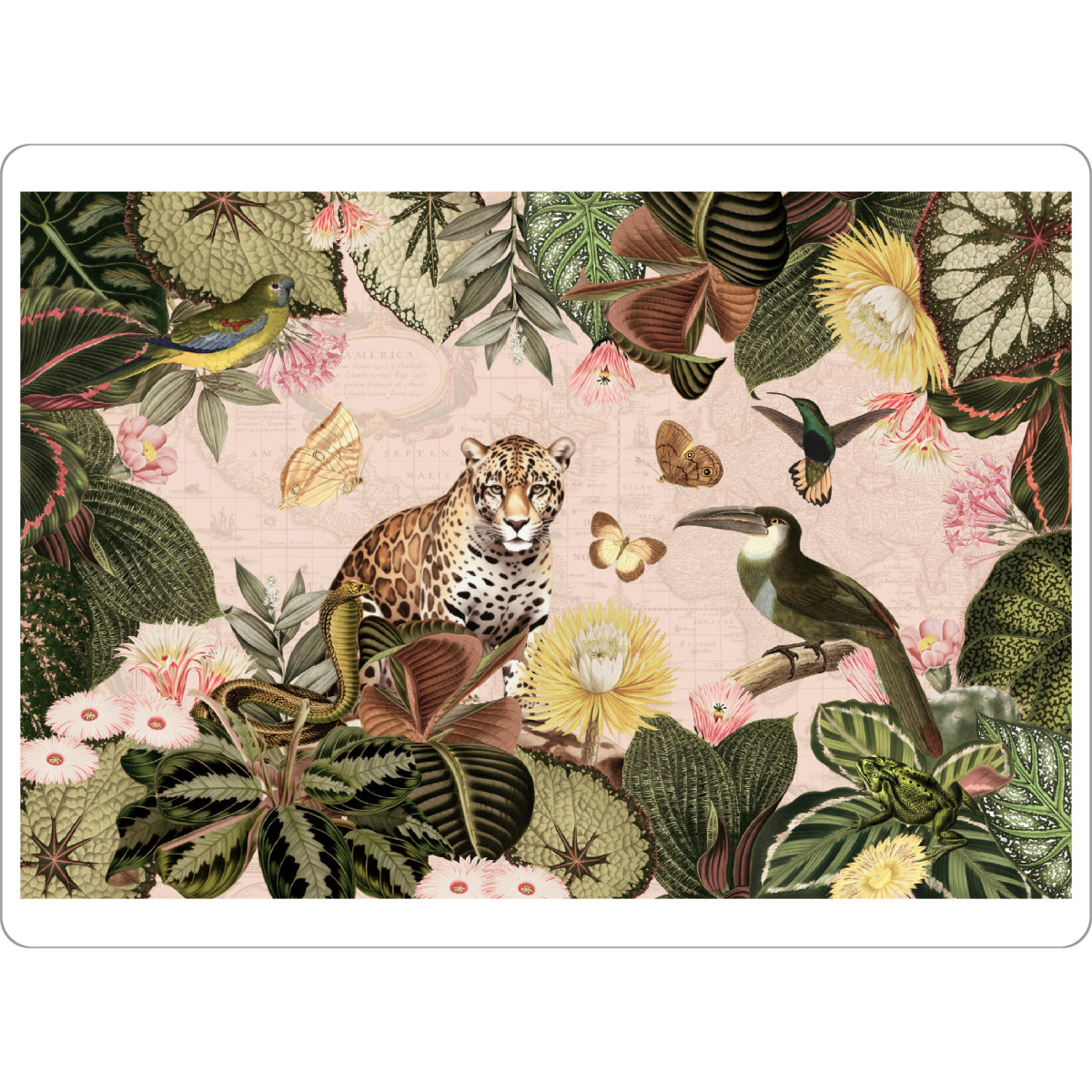 Tischset "Wildlife African Animals Jungle" artboxONE - Natur,Reise,Floral,Tiere,Für Mama