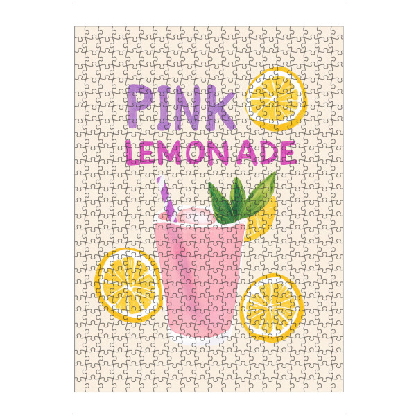 Puzzle Ravensburger "Love Pink Lemonade" artboxONE - Typografie,Natur,Essen & Trinken / Obst & Gemüse