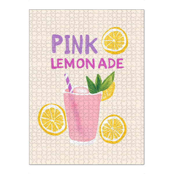 Puzzle Ravensburger "Love Pink Lemonade" artboxONE - Typografie,Natur,Essen & Trinken / Obst & Gemüse