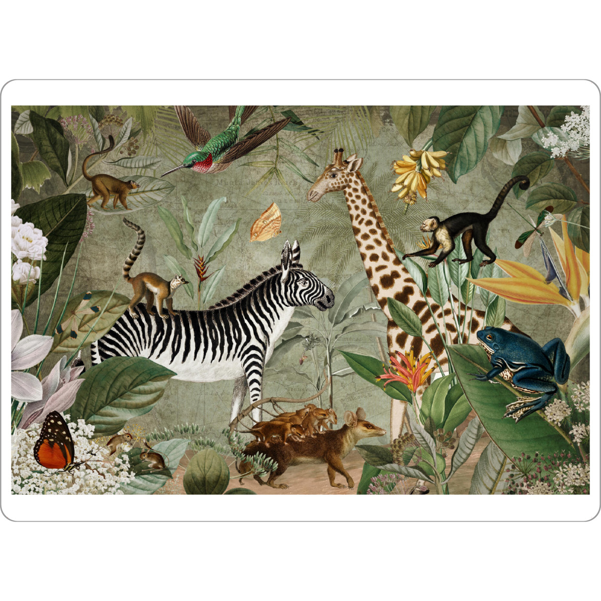 Tischset "Safari Wildlife Animals Jungle" artboxONE - Natur,Floral,Tiere,Für Mama