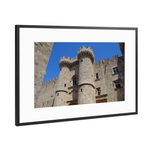 Poster mit Rahmen Schwarz (Metallic) "Grandmaster's Palace" artboxONE - Städte,Reise,Architektur,Reise / Länder,Städte / Weitere