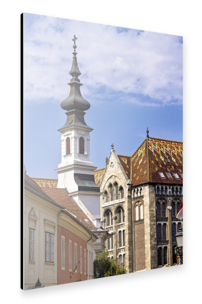 Alu-Dibond "Die Altstadt von Budapest" 30x20 cm artboxONE