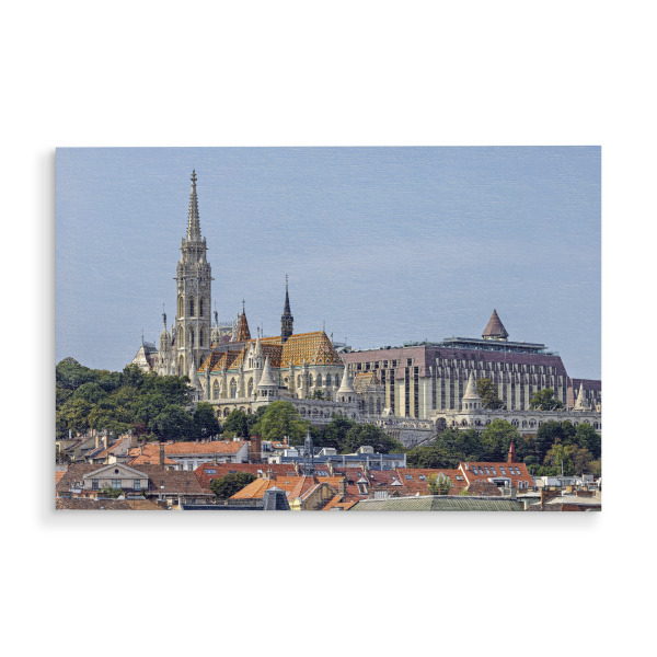 Holzbild "Die Matthias Kirche in Budapest" artboxONE - Reise,Architektur