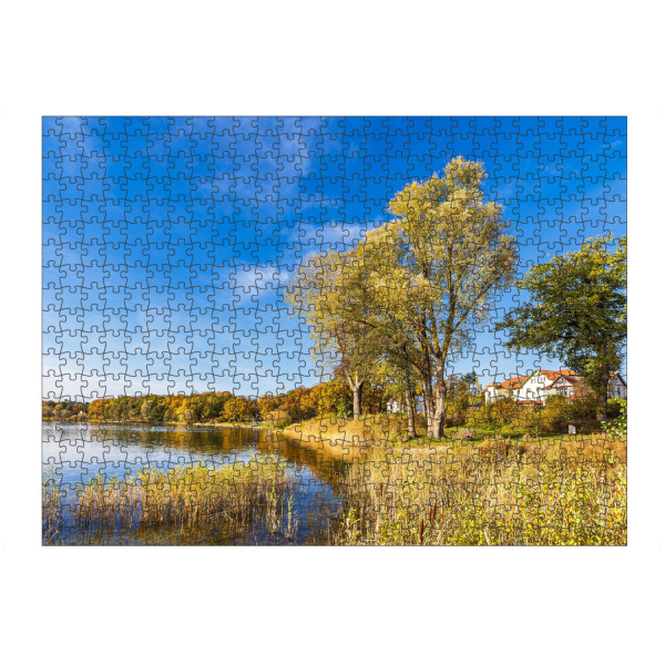 Puzzle Ravensburger "Bäume am See in Plau am See" artboxONE - Natur,Reise,Architektur