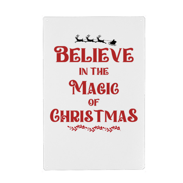Holzbild "Believe in the Magic of xmas" artboxONE - Weihnachten