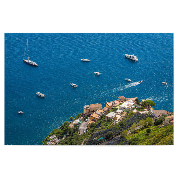 Poster "Boote an der Amalfiküste" artboxONE - Natur,Reise,Architektur,Reise / Strand und Meer,Reise / Länder