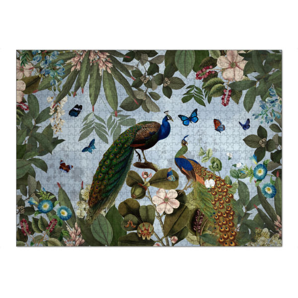 Puzzle Ravensburger "Exotic Peacock Flower Wild Jungle" artboxONE - Natur,Reise,Floral,Tiere,Für Mama