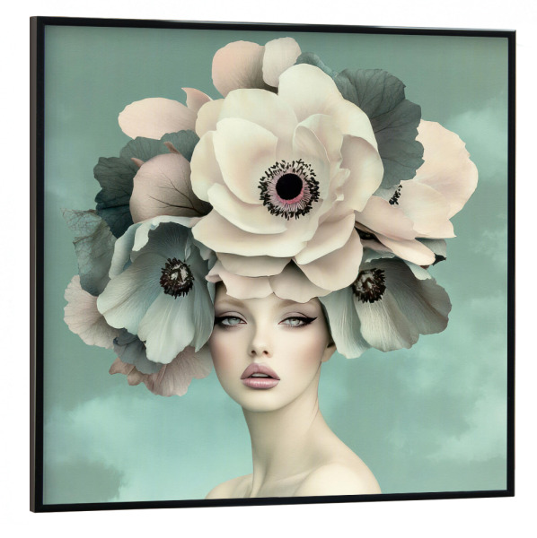 Poster mit schwarzem Rahmen 30x30 cm "The Quiet Garden" artboxONE - Natur,Floral,Fashion,Für Mama