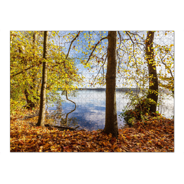 Puzzle Ravensburger "See und herbstliche Bäume" artboxONE - Natur,Reise
