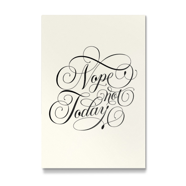 Galerie-Print "Nein. Heute nicht" 30x20 cm artboxONE