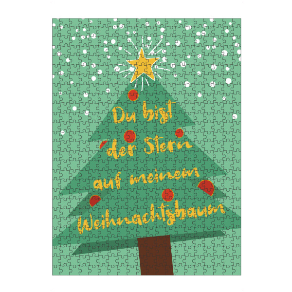 artboxONE Puzzle "Stern auf meinem Weihnachtsbaum" artboxONE - Typografie,Weihnachten