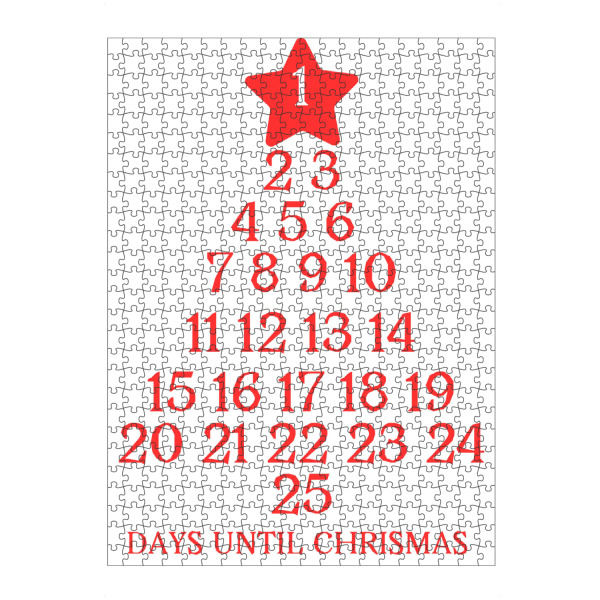 artboxONE Puzzle "DAYS UNTIL CHRISTMAS" artboxONE - Weihnachten