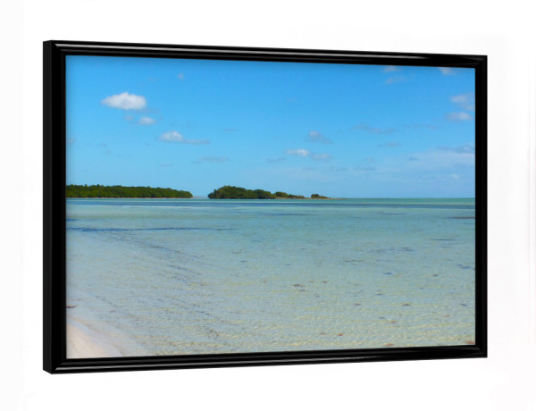 Poster mit schwarzem Rahmen "Florida Keys Beach" artboxONE - Natur,Reise,Reise / Strand und Meer,Reise / Länder