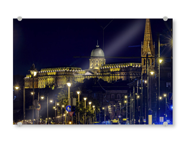 Acrylglasbild "Burgpalast bei Nacht" artboxONE - Reise,Architektur