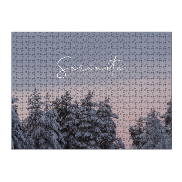 artboxONE Puzzle "Sérénité" artboxONE - Typografie,Natur,Reise - Finland,Winter,French,Märchen,Serenity - Bild finland