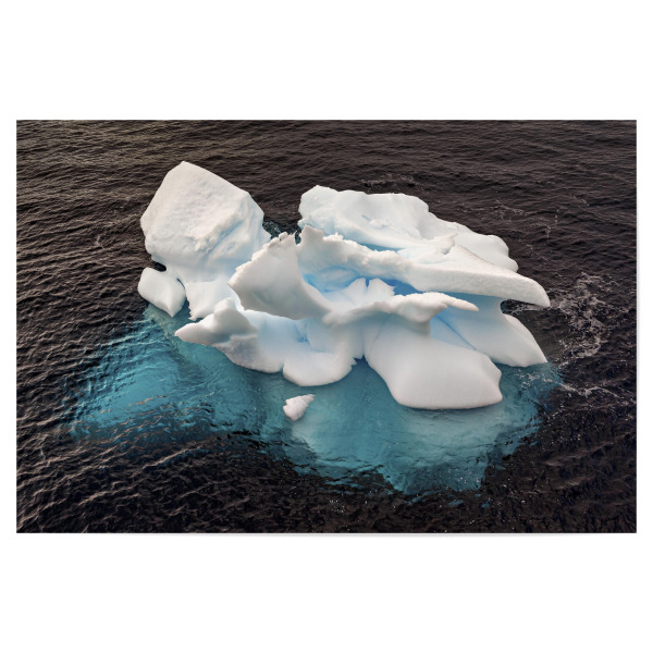 Poster 30x20 cm "Das Blaue Eis" artboxONE - Natur,Reise - Antarktis,Südpol,Eisberg,Eis,Schnee,Kalt,Packeis,Arktis,Südpolarmeer,Natur,Landschaft,Winter