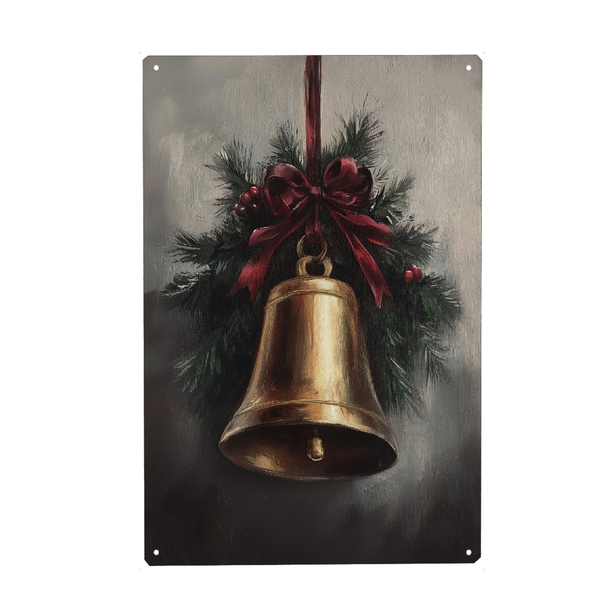 Metall Poster "Weihnachtsglocke" artboxONE - Weihnachten,Festivals
