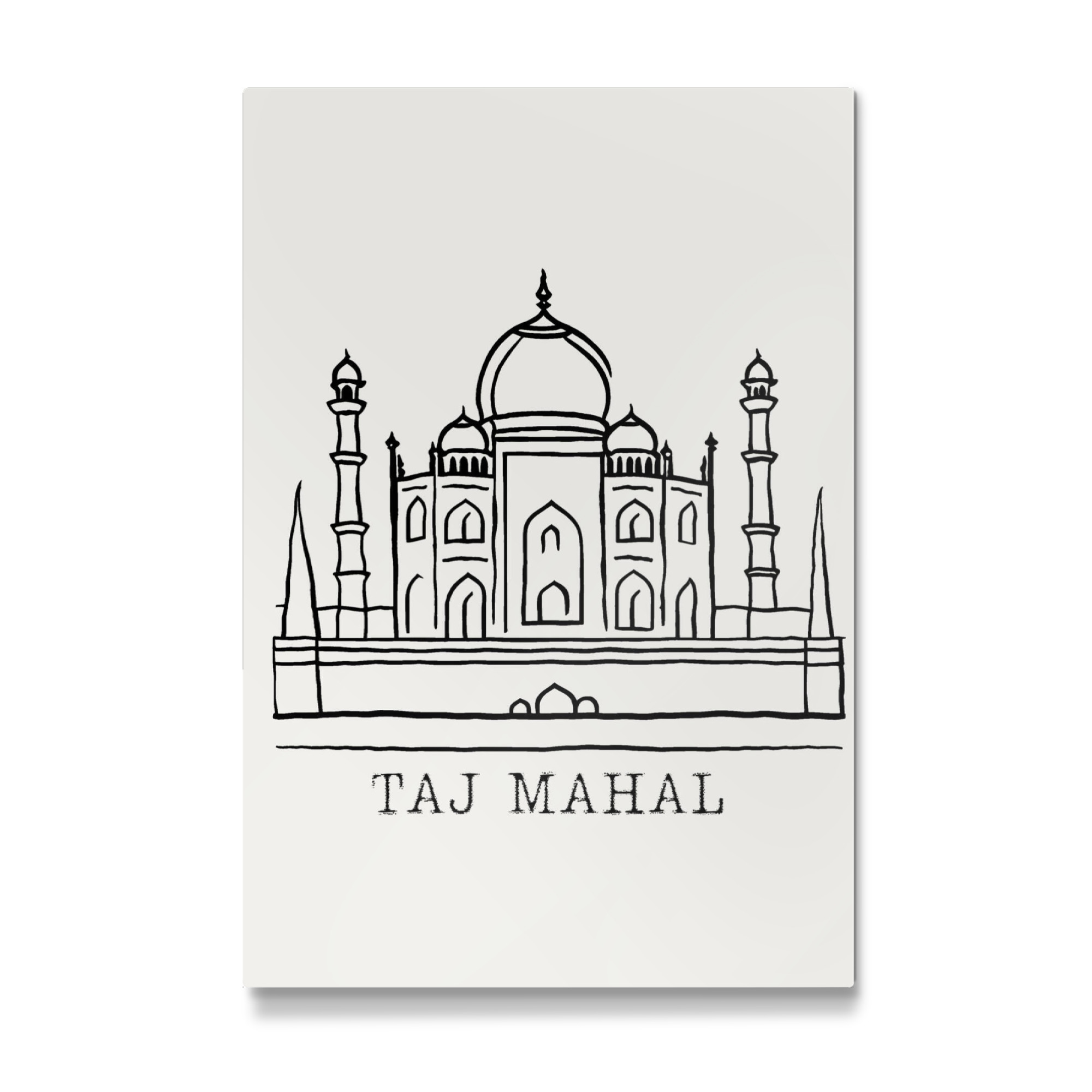 Galerie-Print "Simple line drawing Taj Mahal" 30x20 cm artboxONE