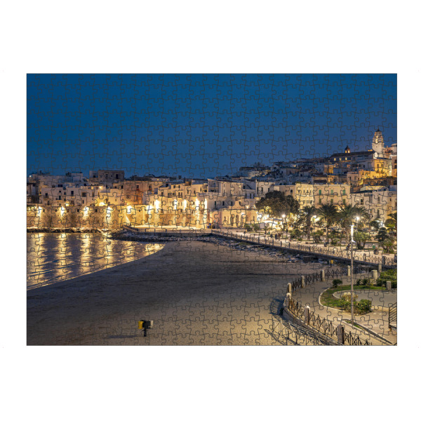 Puzzle Ravensburger "Abenddämmerung in Vieste Apulien" artboxONE - Reise / Strand und Meer