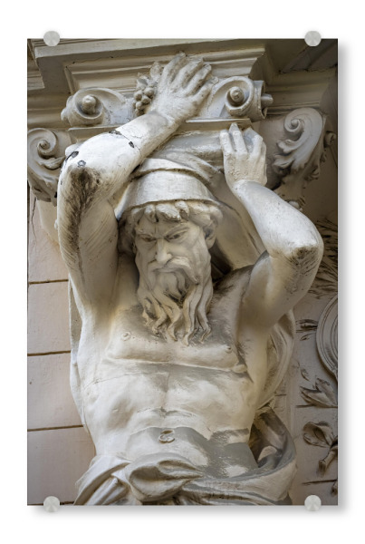 Acrylglasbild "Eine Skulptur in Budapest" artboxONE - Architektur - Budapest,Donau,Skulptur,Ungarn,Monument,Figur