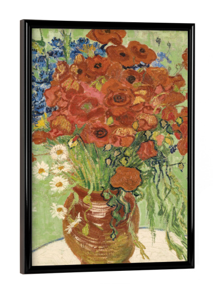 Poster mit schwarzem Rahmen "Stillleben van Gogh Mohnblumen" artboxONE - Natur,Floral,Abstrakt
