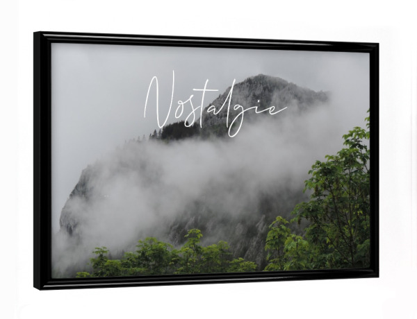 Poster mit schwarzem Rahmen "Nostalgie" artboxONE - Natur - Nature,French,Landschaft,Landscape,Nostalgie