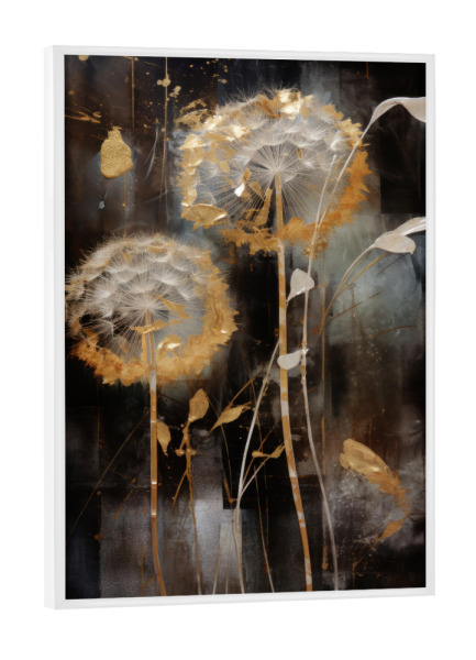 Poster mit weißem Rahmen "Dandelion Whispers" artboxONE - Natur,Floral,Für Mama