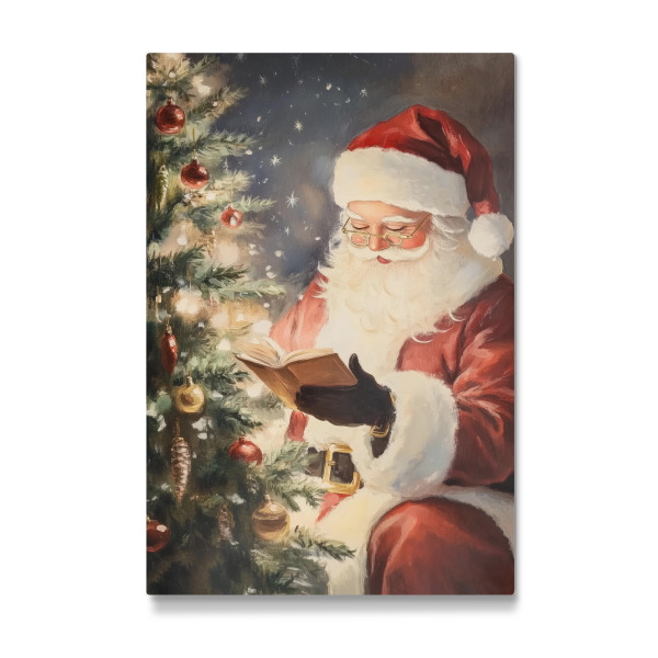 Galerie-Print "Santa Claus reading a book" 30x20 cm artboxONE