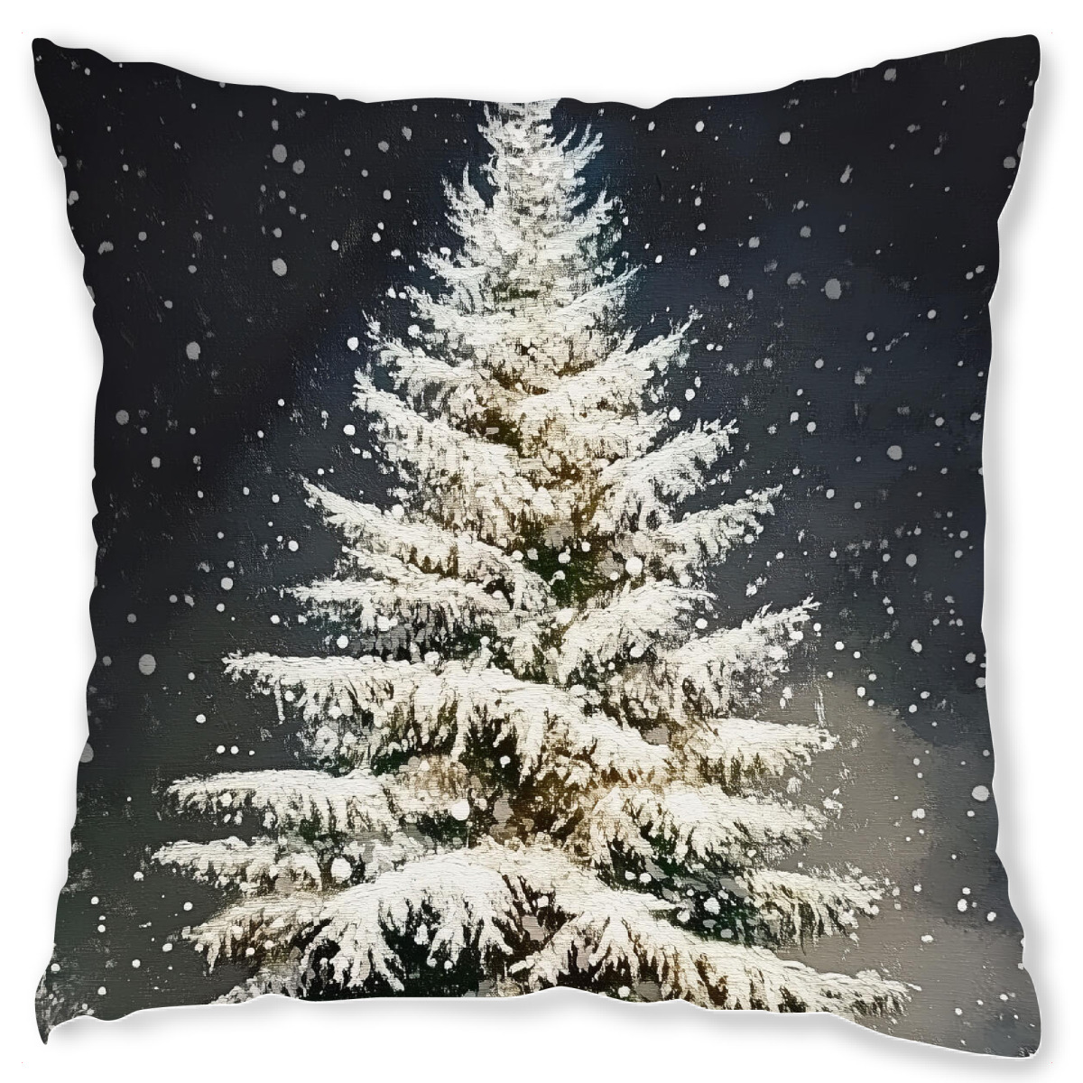 Design-Kissen "Schnee-Weihnachtsbaum" artboxONE - Natur,Floral,Weihnachten,Festivals