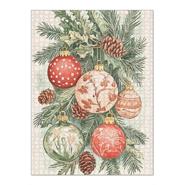 Puzzle Ravensburger "Weihnachtsbaumschmuck" artboxONE - Natur,Floral,Weihnachten,Festivals