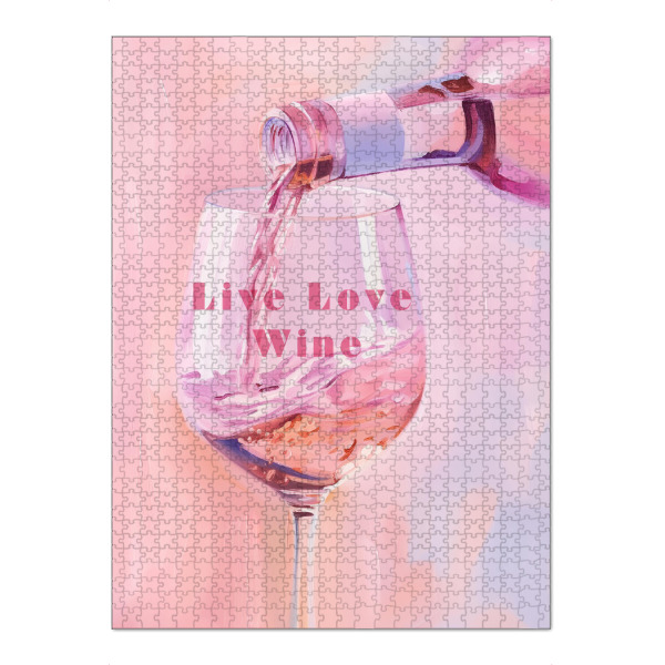 Puzzle Ravensburger "Roséwein Liebe in Pastel" artboxONE - Typografie,Essen & Trinken,Essen & Trinken / Alkohol