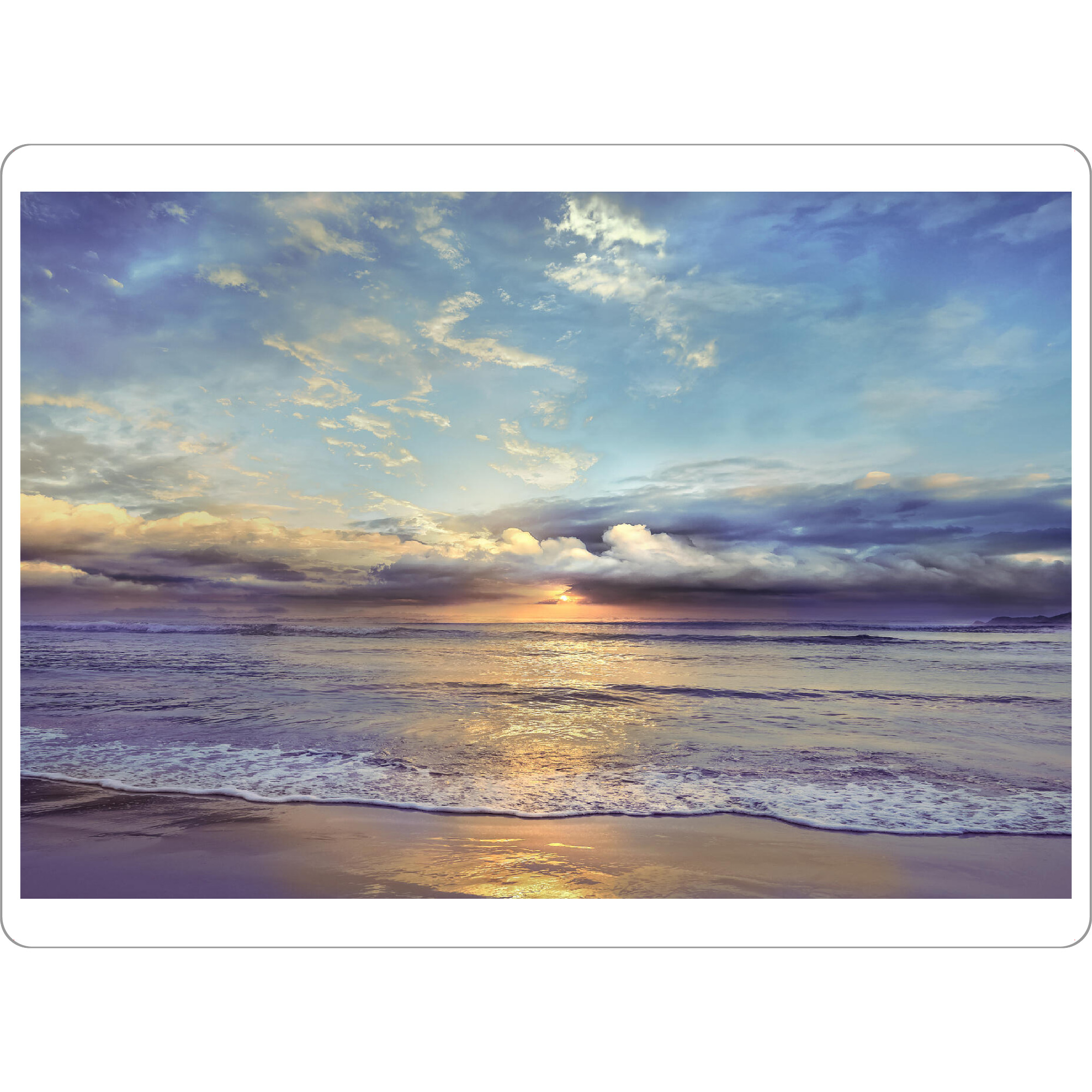 Tischset "Meer- und Himmelstreffen" artboxONE - Natur,Menschen,Reise / Strand und Meer - Strand,Küste,Küste,Meer - Bild strand